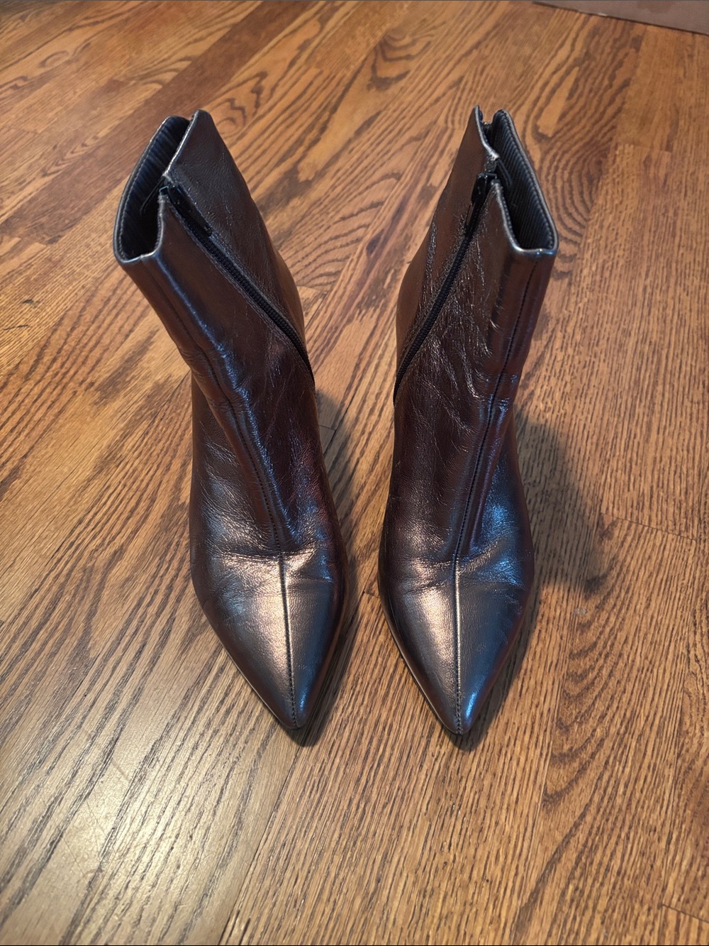 vagabond shoemakers whitney metallic bronze ankle boots – size 38 (us 7) - Picture 3 of 15